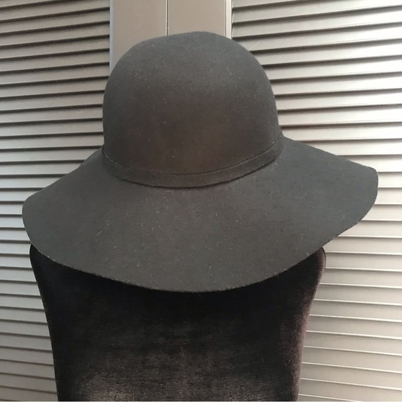 100% Wool Classic Boho Black Floppy Hat - Picture 6 of 8